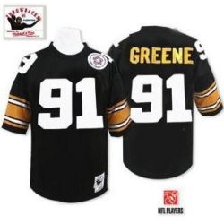 Cheap Kevin Greene Steelers Jersey #91 Black Throwback From China