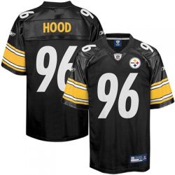 Cheap Evander Hood Steelers Jersey #96 Black From China