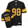 Cheap Casey Hampton Steelers Jersey #98 Black Yellow Number From China