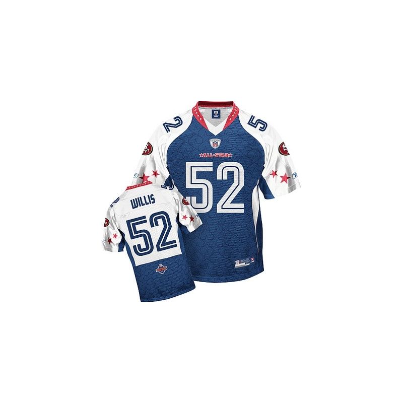 Cheap Patrick Willis 49ers Jersey #52 Blue 2010 all-star From China