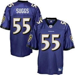 Cheap Terrell Suggs Ravens Jersey #55 Purple From China