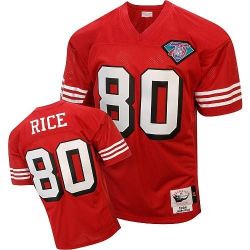 Cheap Jerry Rice 49ers Jersey #80 Red Throwback From China