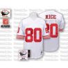 Cheap Jerry Rice 49ers Jersey #80 White Throwback From China