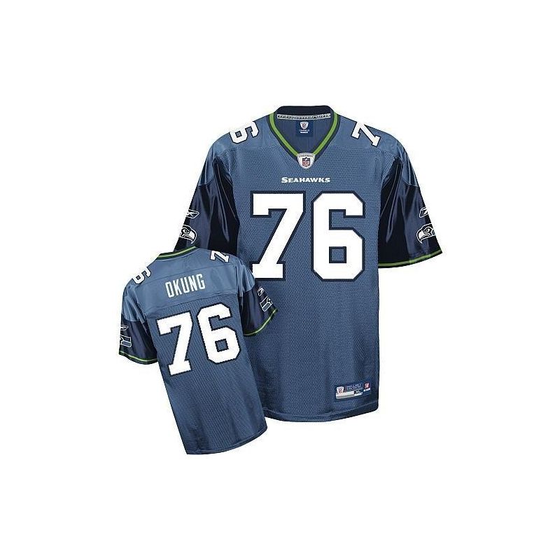 Cheap Russell Okung Seahawks Jersey #76 Blue From China