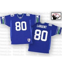 Cheap Steve Largent Seahawks Jersey #80 Blue Throwback From China