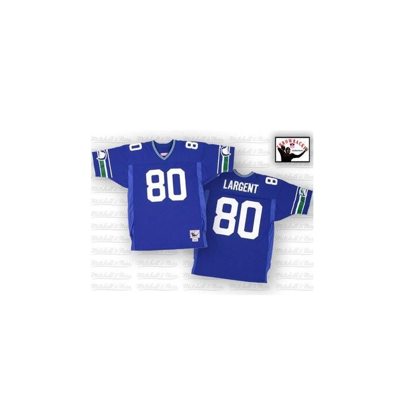 Cheap Steve Largent Seahawks Jersey #80 Blue Throwback From China