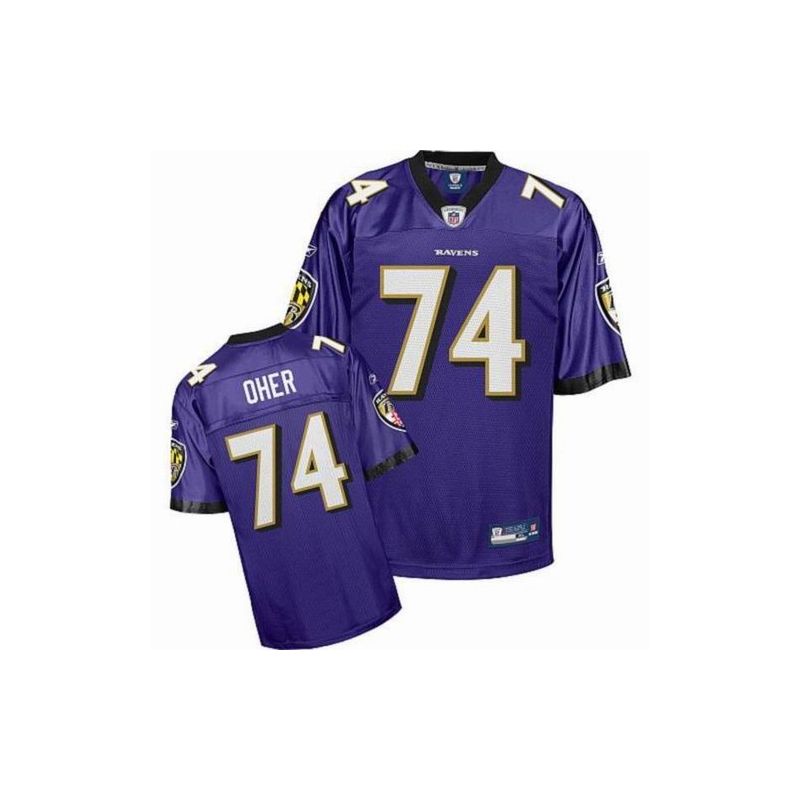 Cheap Michael Oher Ravens Jersey #74 Purple From China