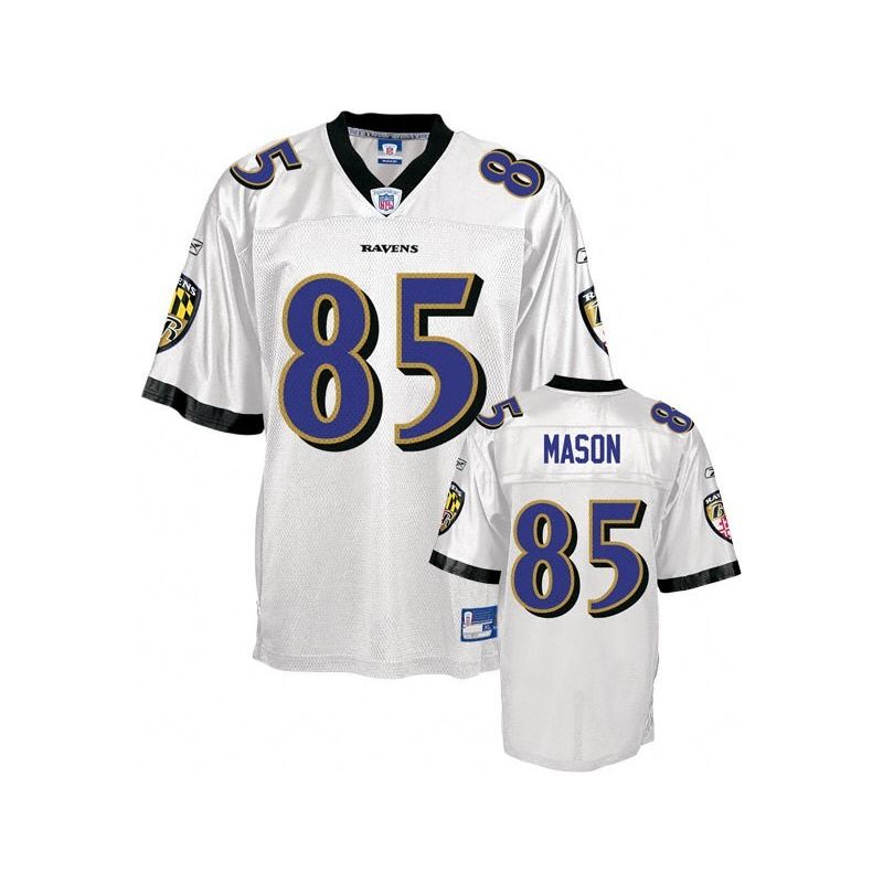 Cheap Derrick Mason Ravens Jersey #85 White From China