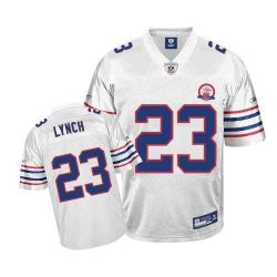 Cheap Marshawn Lynch Bills Jersey #23 Full White With 50 patch From China