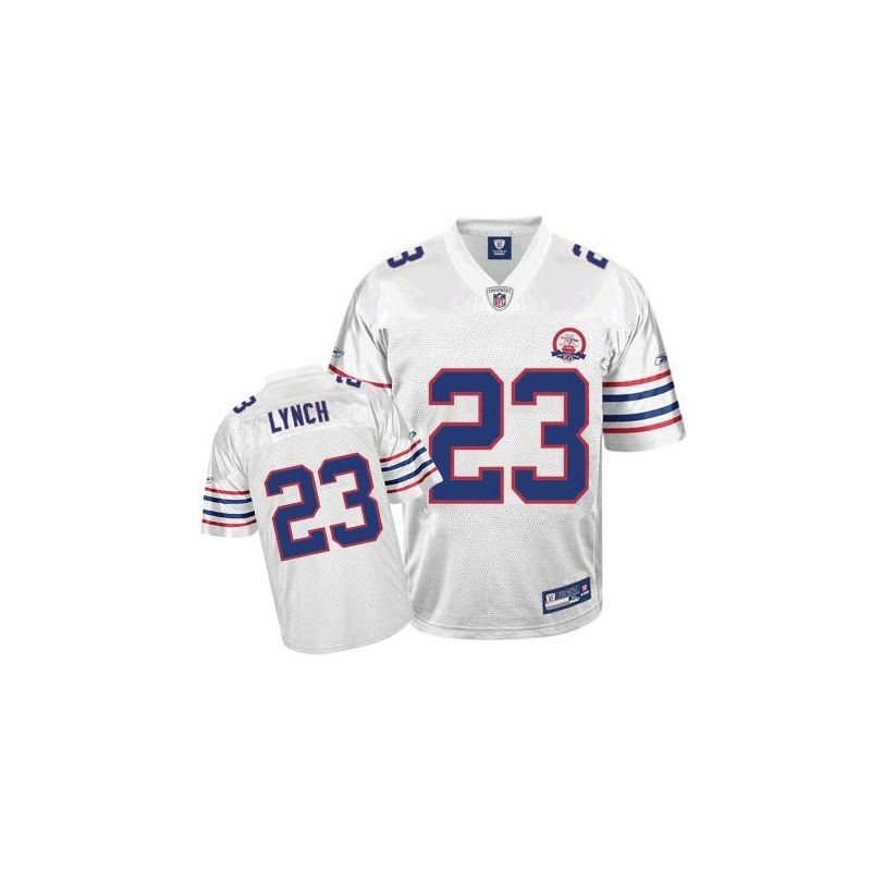 Cheap Marshawn Lynch Bills Jersey #23 Full White With 50 patch From China Cheap Marshawn Lynch Bills Jersey #23 Full White With 50 patch From China