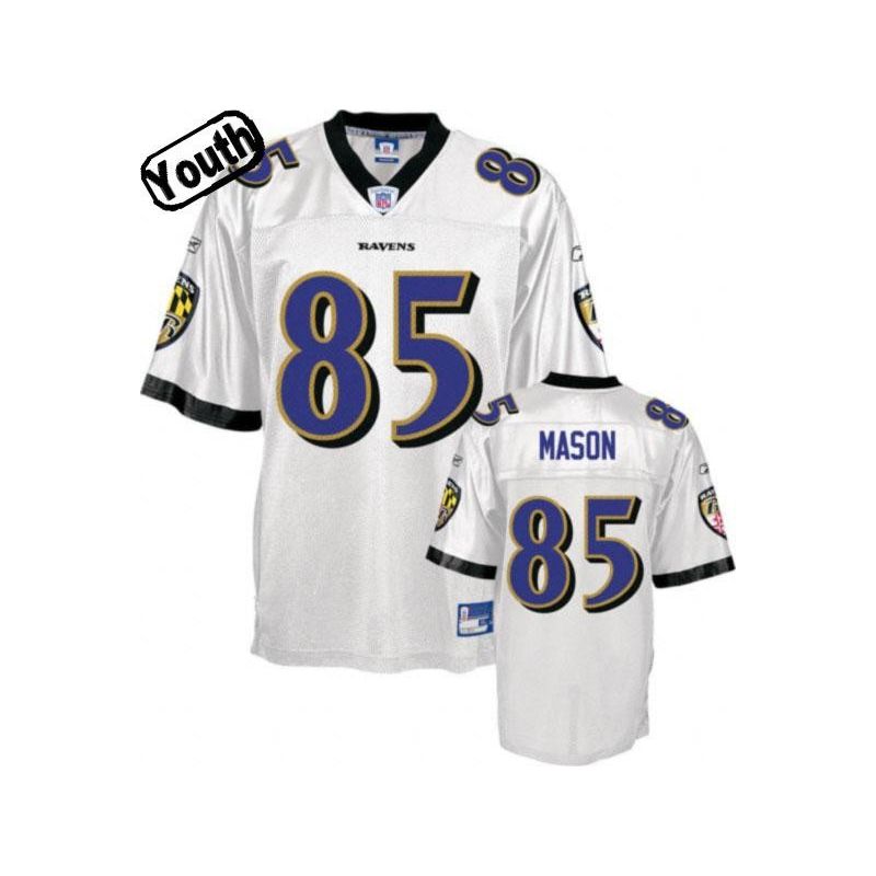 Cheap Derrick Mason Ravens Youth Jersey #85 white From China Cheap Derrick Mason Ravens Youth Jersey #85 white From China
