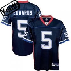 Cheap Trent Edwards Bills Youth Jersey #5 Navy From China