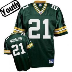 Cheap Charles Woodson Packers Youth Jersey #21 Green From China