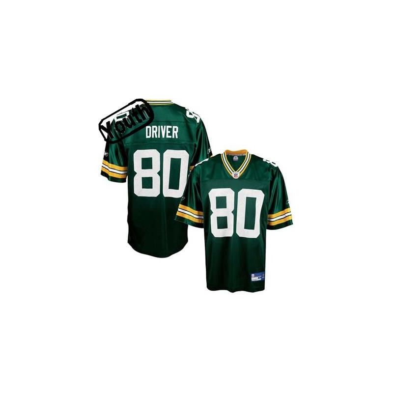 Cheap Donald Driver Packers Youth Jersey #80 Green From China