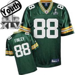 Cheap Jermichael Finley Packers Youth Jersey #88 Green 2011 Super Bowl XLV