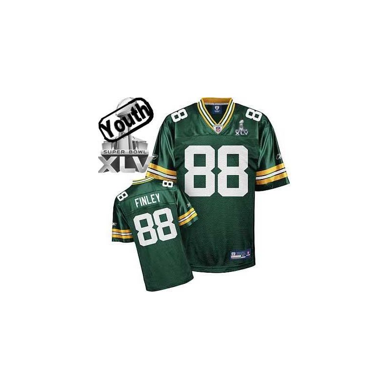 Cheap Jermichael Finley Packers Youth Jersey #88 Green 2011 Super Bowl XLV