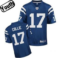 Cheap Austin Collie Colts Youth Jersey #17 Blue From China