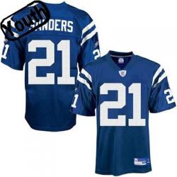 Cheap Bob Sanders Colts Youth Jersey #21 Blue From China