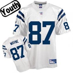 Cheap Reggie Wayne Colts Youth Jersey #87 White From China