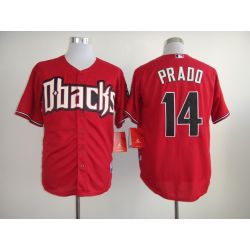 Cheap Martin Prado Diamondbacks Jersey From China #14 Red