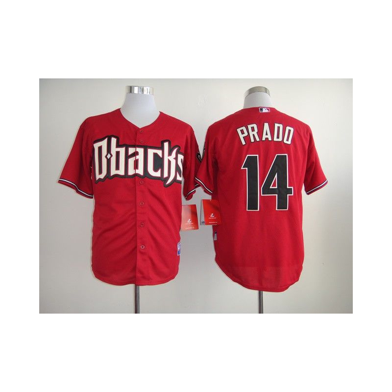 Cheap Martin Prado Diamondbacks Jersey From China #14 Red