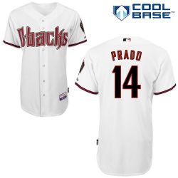 Cheap Martin Prado Diamondbacks Jersey From China #14 White