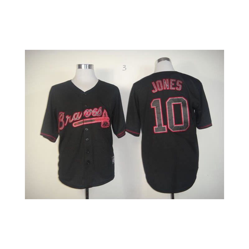 Cheap Chipper Jones Braves Jersey From China #10 Black Fashion Cheap Chipper Jones Braves Jersey From China #10 Black Fashion