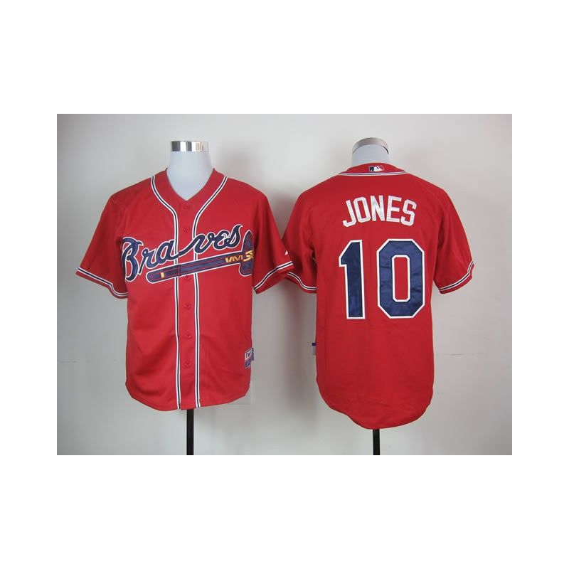 Cheap Chipper Jones Braves Jersey From China #10 Red