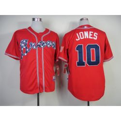 Cheap Chipper Jones Braves Jersey From China #10 Red 2014