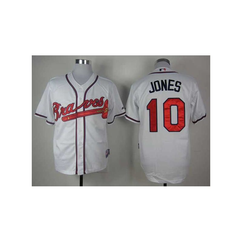 Cheap Chipper Jones Braves Jersey From China #10 White