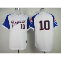 Cheap Chipper Jones Braves Jersey From China #10 White throwback 1974