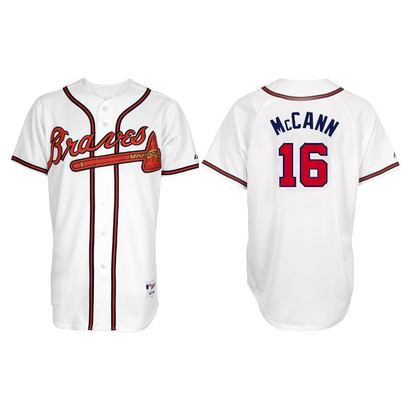 Cheap Brian McCann Braves Jersey From China #16 White