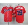 Cheap Andrelton Simmons Braves Jersey From China #19 Red 2014