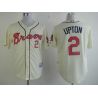 Cheap BJ Upton Braves Jersey From China #2 Cream