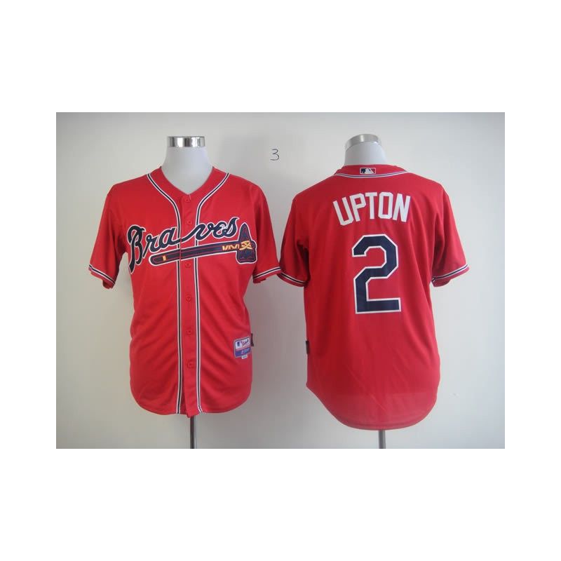 Cheap BJ Upton Braves Jersey From China #2 Red