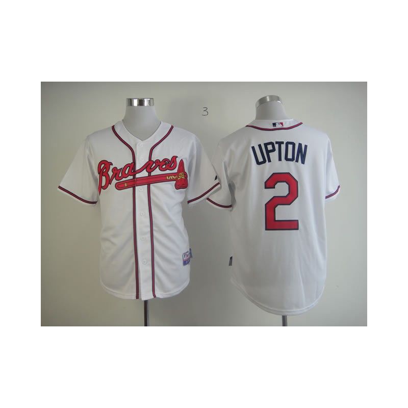 Cheap BJ Upton Braves Jersey From China #2 White