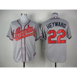 Cheap Jason Heyward Braves Jersey From China #22 Grey