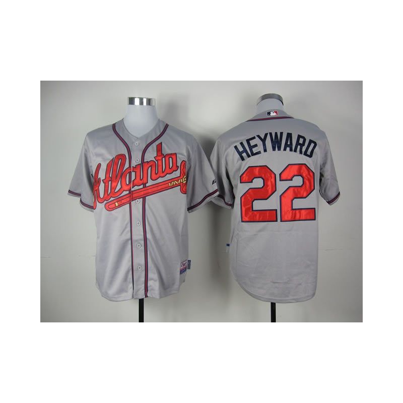 Cheap Jason Heyward Braves Jersey From China #22 Grey