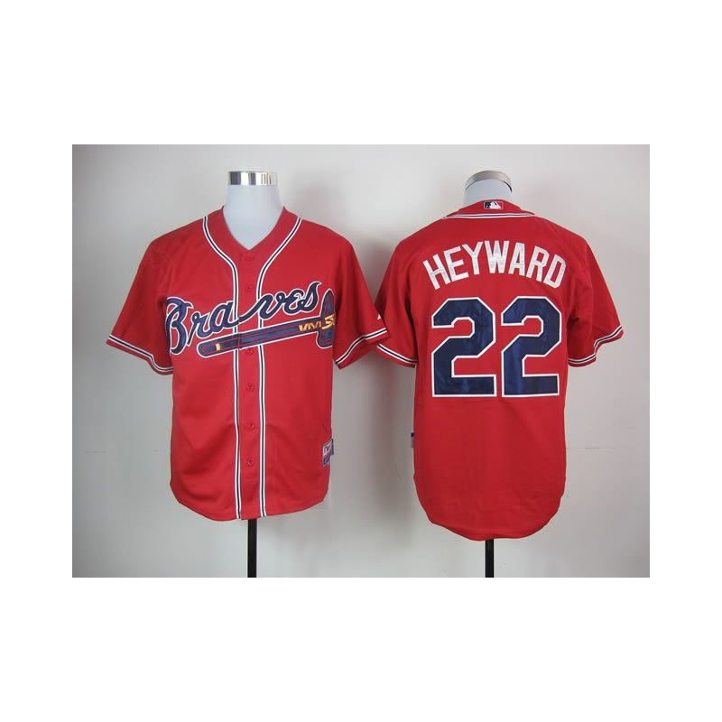 Cheap Jason Heyward Braves Jersey From China #22 Red