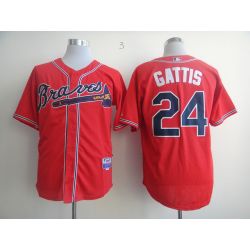 Cheap Evan Gattis Braves Jersey From China #24 Red