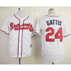 Cheap Evan Gattis Braves Jersey From China #24 White