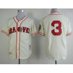 Cheap Dale Murphy Braves Jersey From China #3 Cream throwback