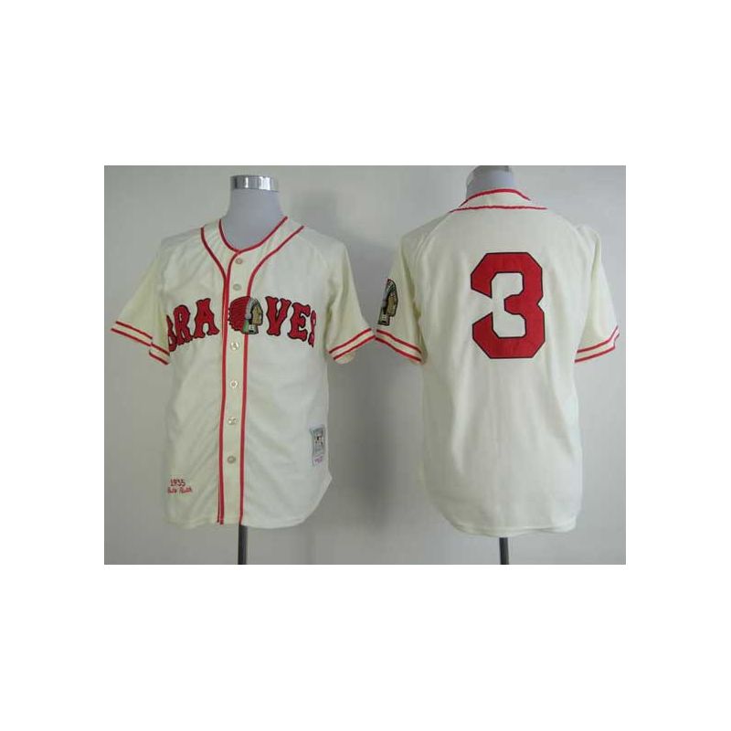 Cheap Dale Murphy Braves Jersey From China #3 Cream throwback