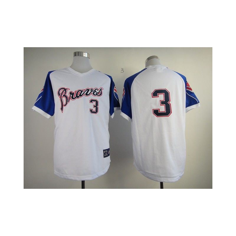 Cheap Dale Murphy Braves Jersey From China #3 White throwback 1974