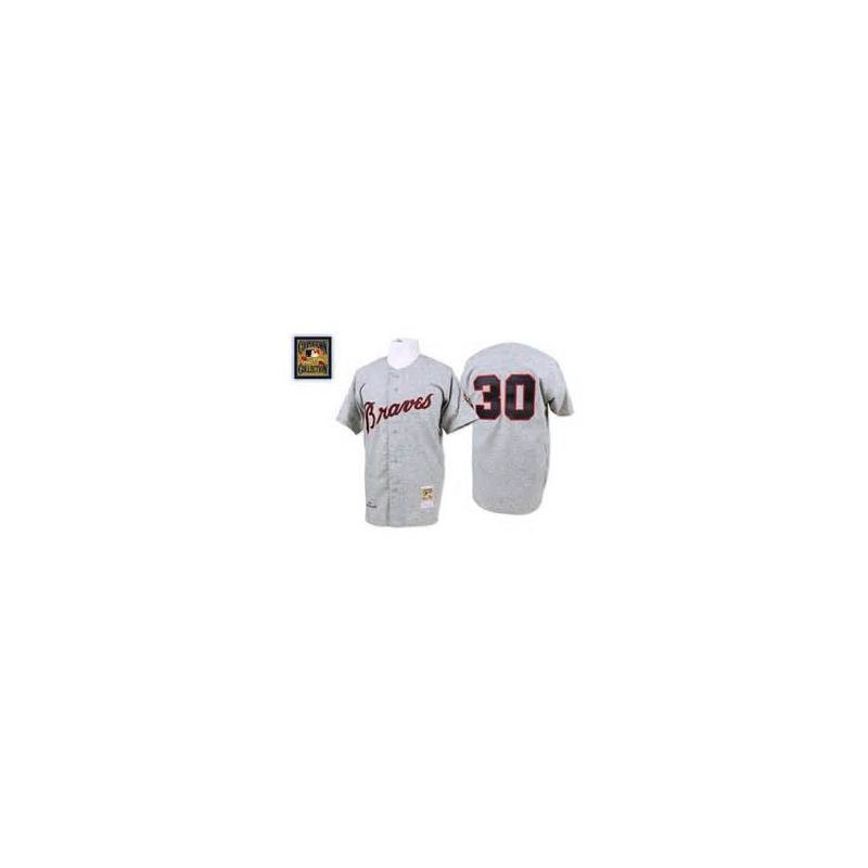 Cheap Orlando Cepeda Braves Jersey From China #30 Grey throwback