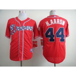 Cheap Hank Aaron Braves Jersey From China #44 Red