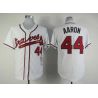 Cheap Hank Aaron Braves Jersey From China #44 White