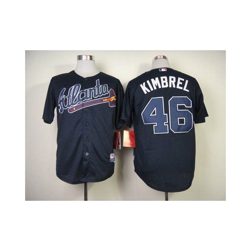 Cheap Craig Kimbrel Braves Jersey From China #46 Blue