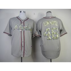 Cheap Craig Kimbrel Braves Jersey From China #46 Grey Camo Font