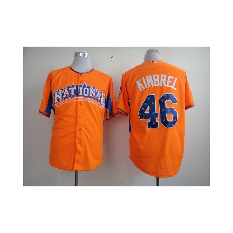 Cheap Craig Kimbrel Braves Jersey From China #46 Orange 2013 All-Star